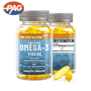 Halal Fish Oil Capsules 1250Mg Natural Omega 3 36/24 Enteric Coated Fish Oil Omega 3 Capsule